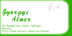 gyorgyi almer business card